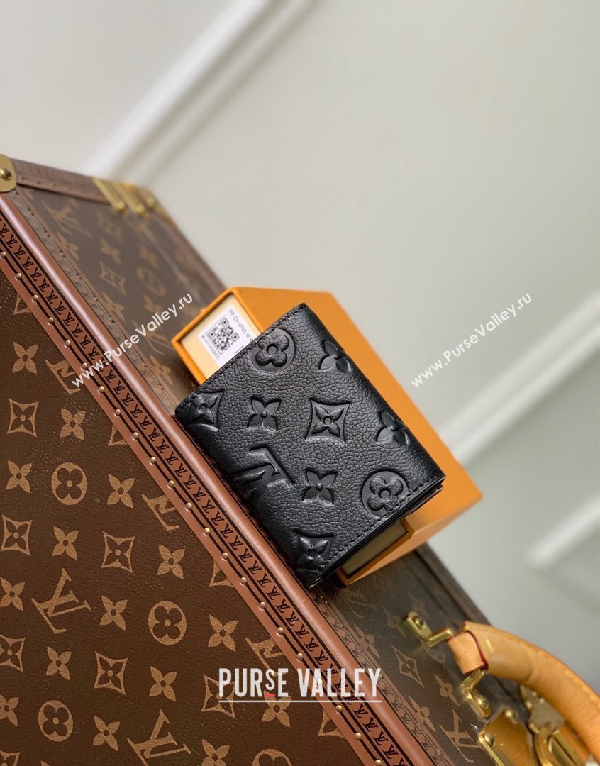 Louis Vuitton Celeste Wallet in Monogram Empreinte Leather M82133 Black 2023 (KI-230907074)