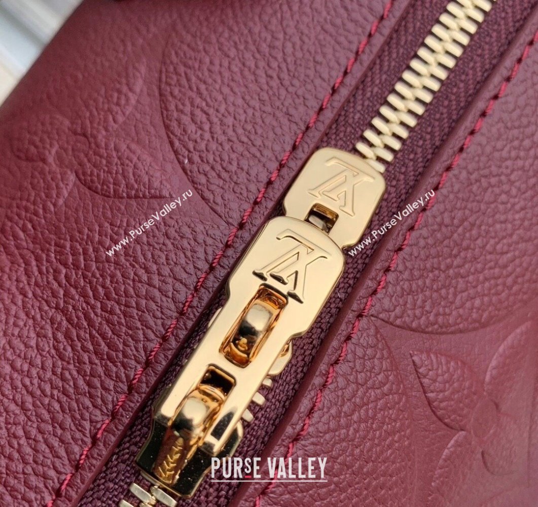 Louis Vuitton Speedy Bandouliere 25 Bag in Monogram Leather M59273 Burgundy 2023 (KI-230907053)