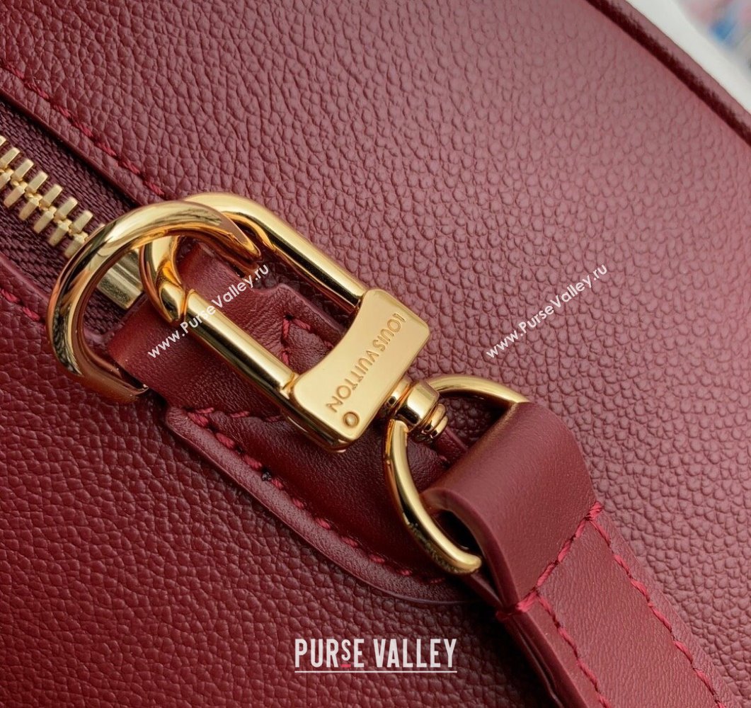 Louis Vuitton Speedy Bandouliere 25 Bag in Monogram Leather M59273 Burgundy 2023 (KI-230907053)