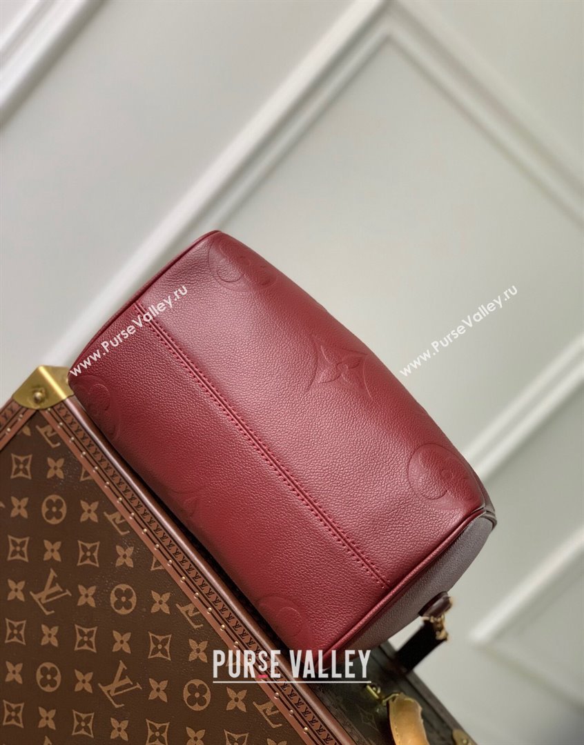 Louis Vuitton Speedy Bandouliere 25 Bag in Monogram Leather M59273 Burgundy 2023 (KI-230907053)