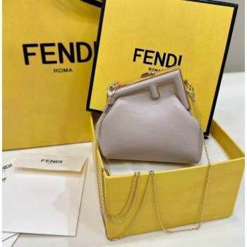 Fendi First Nano Bag Charm in Nappa Leather Powder Nude 2025 80018S (CL-250522038)