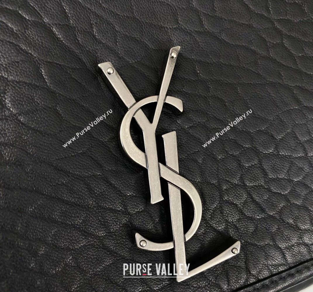 Saint Laurent Medium Niki Bag in Grained Lambskin 633178 Black/Silver 2025 (nana-250409075)