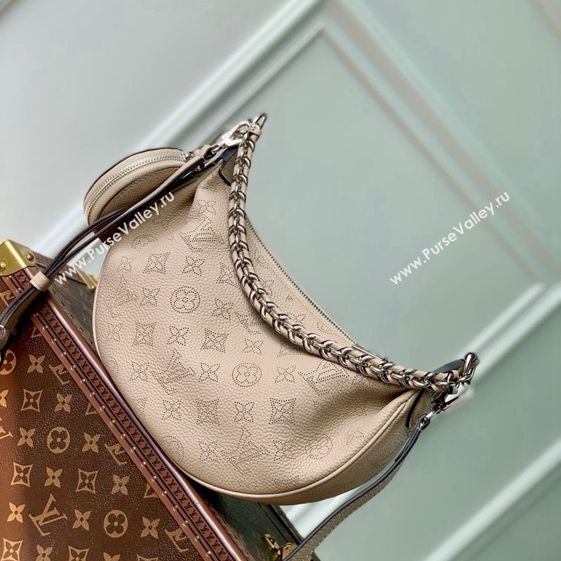 Louis Vuitton Baia PM Bag in Perforated Mahina calfskin M22819 Beige 2025 (KI-250121003)