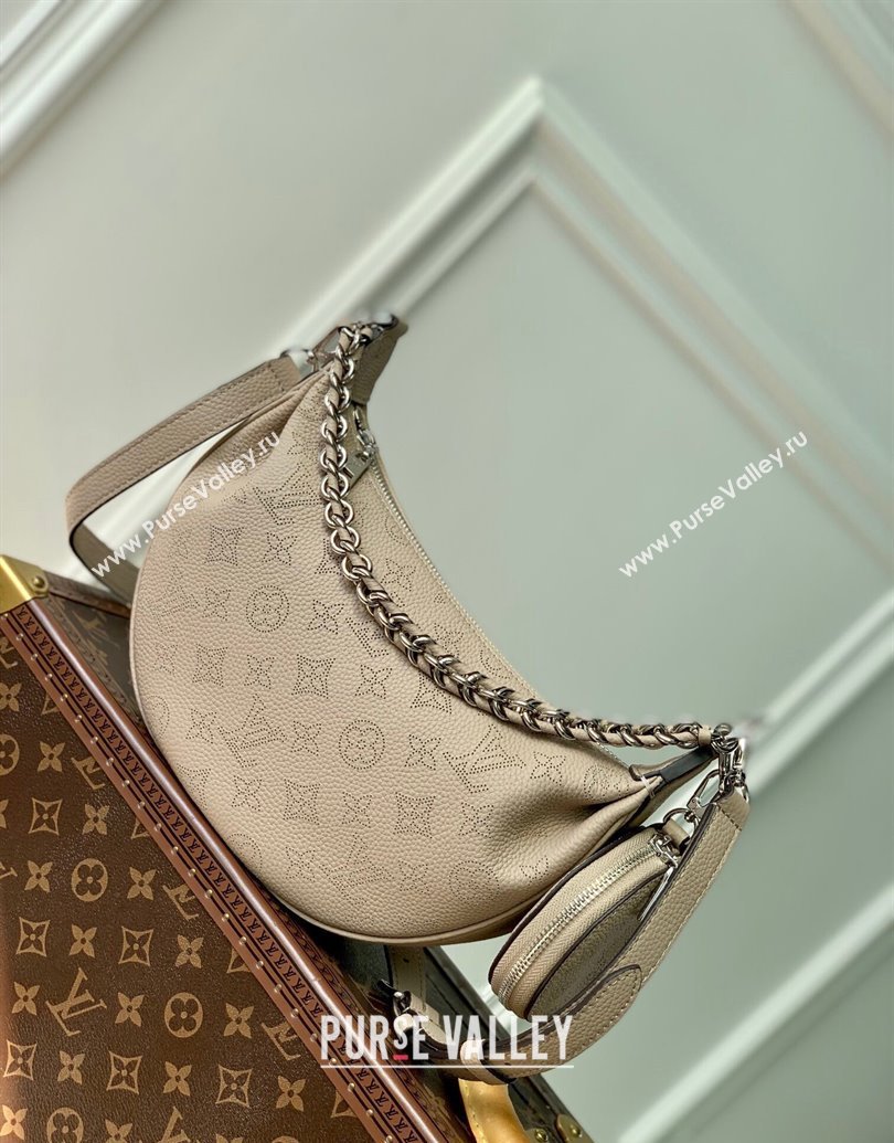 Louis Vuitton Baia PM Bag in Perforated Mahina calfskin M22819 Beige 2025 (KI-250121003)