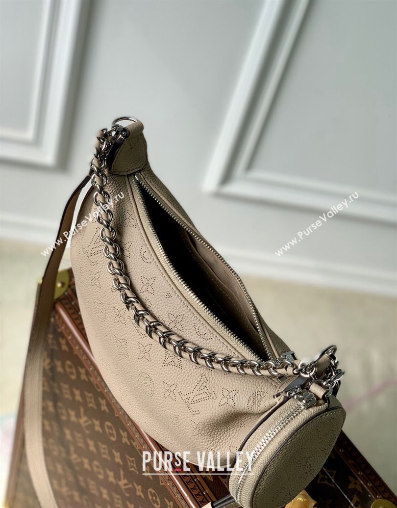 Louis Vuitton Baia PM Bag in Perforated Mahina calfskin M22819 Beige 2025 (KI-250121003)