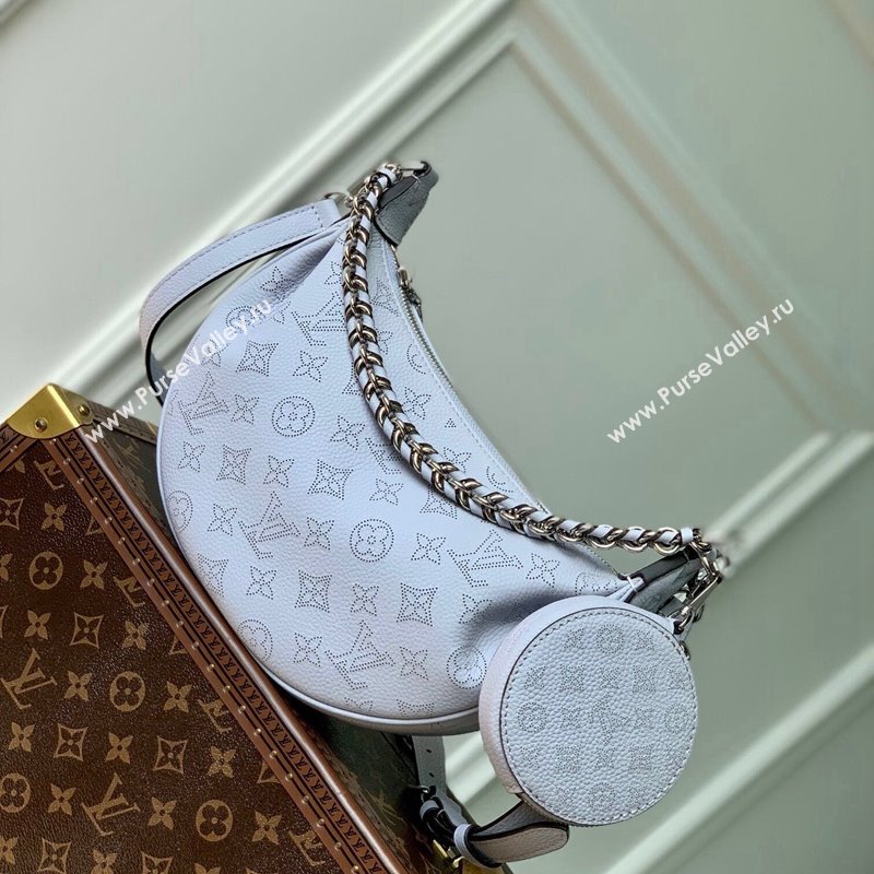 Louis Vuitton Baia PM Bag in Perforated Mahina calfskin M22819 Blue 2025 (KI-250121002)