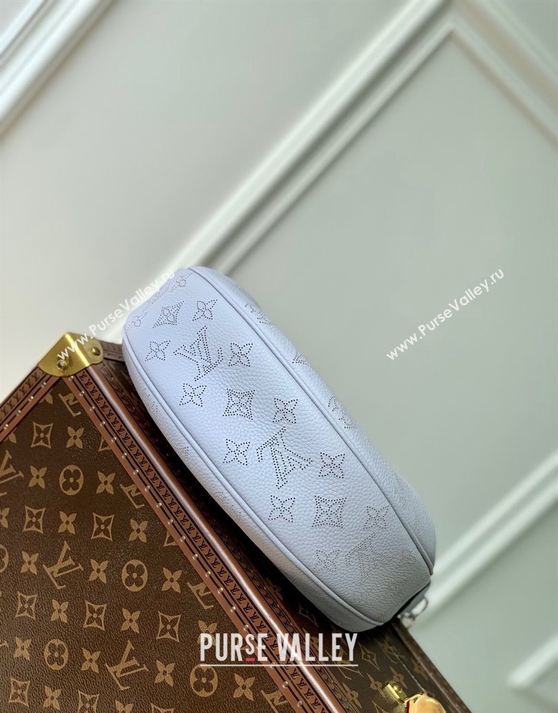 Louis Vuitton Baia PM Bag in Perforated Mahina calfskin M22819 Blue 2025 (KI-250121002)