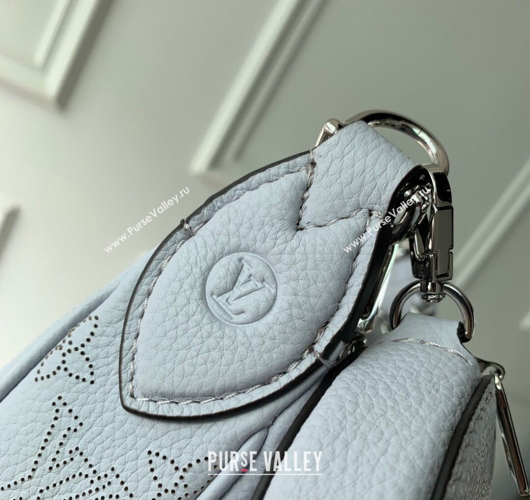 Louis Vuitton Baia PM Bag in Perforated Mahina calfskin M22819 Blue 2025 (KI-250121002)