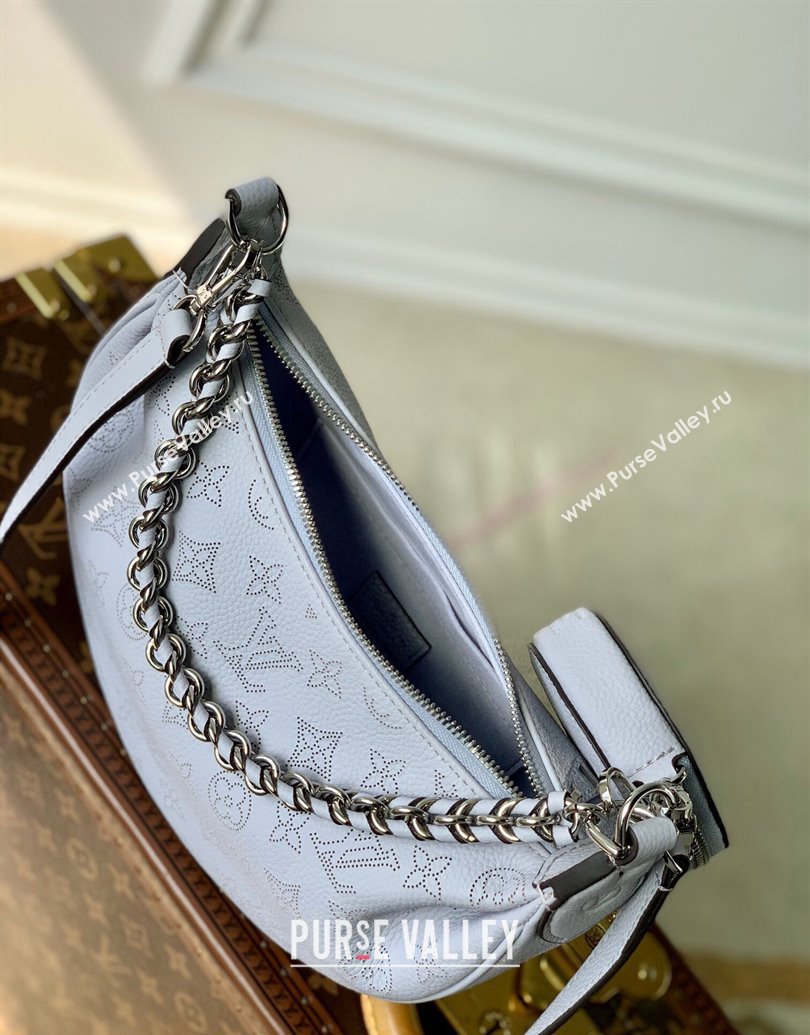Louis Vuitton Baia PM Bag in Perforated Mahina calfskin M22819 Blue 2025 (KI-250121002)