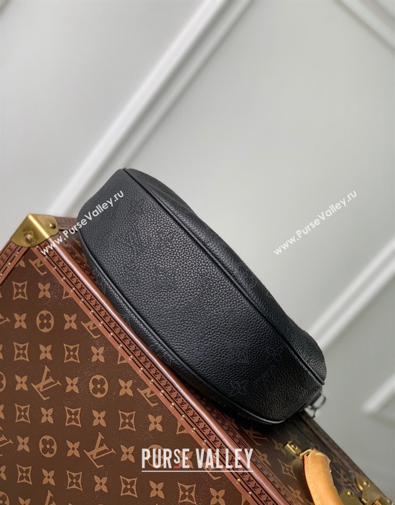 Louis Vuitton Baia PM Bag in Perforated Mahina calfskin M22819 Black 2025 (KI-250121001)