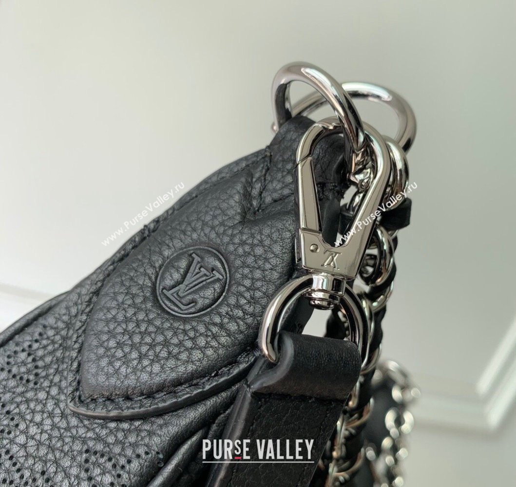 Louis Vuitton Baia PM Bag in Perforated Mahina calfskin M22819 Black 2025 (KI-250121001)