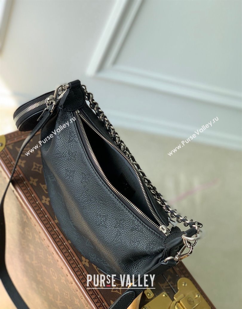 Louis Vuitton Baia PM Bag in Perforated Mahina calfskin M22819 Black 2025 (KI-250121001)