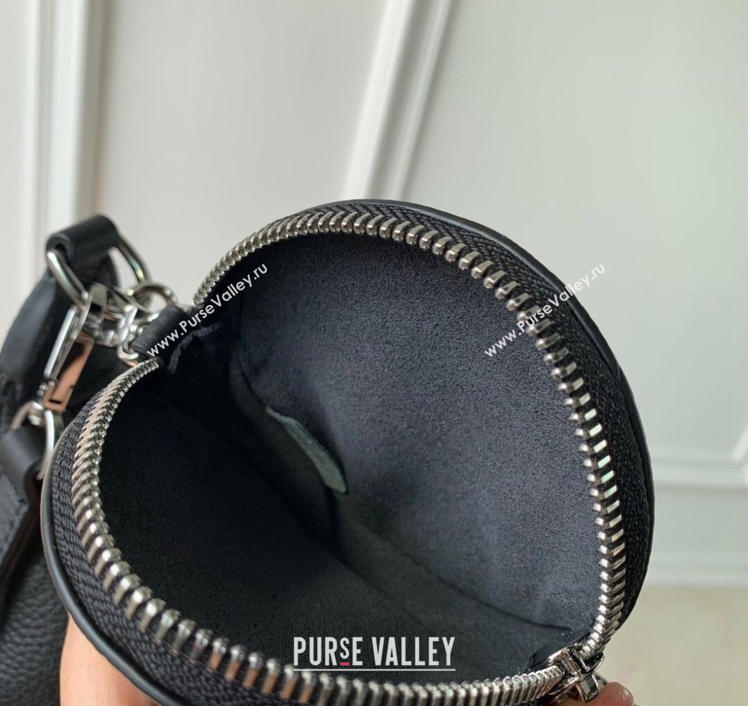 Louis Vuitton Baia PM Bag in Perforated Mahina calfskin M22819 Black 2025 (KI-250121001)