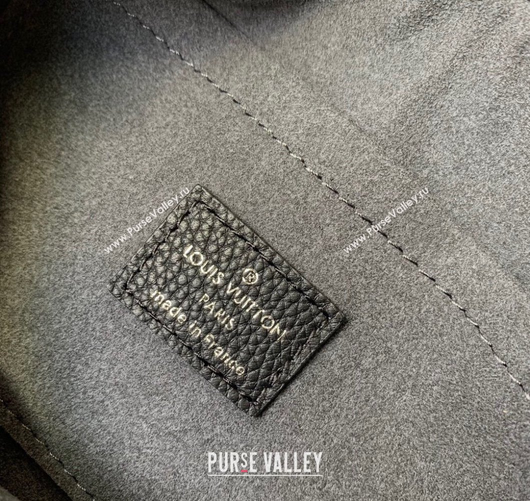 Louis Vuitton Baia PM Bag in Perforated Mahina calfskin M22819 Black 2025 (KI-250121001)