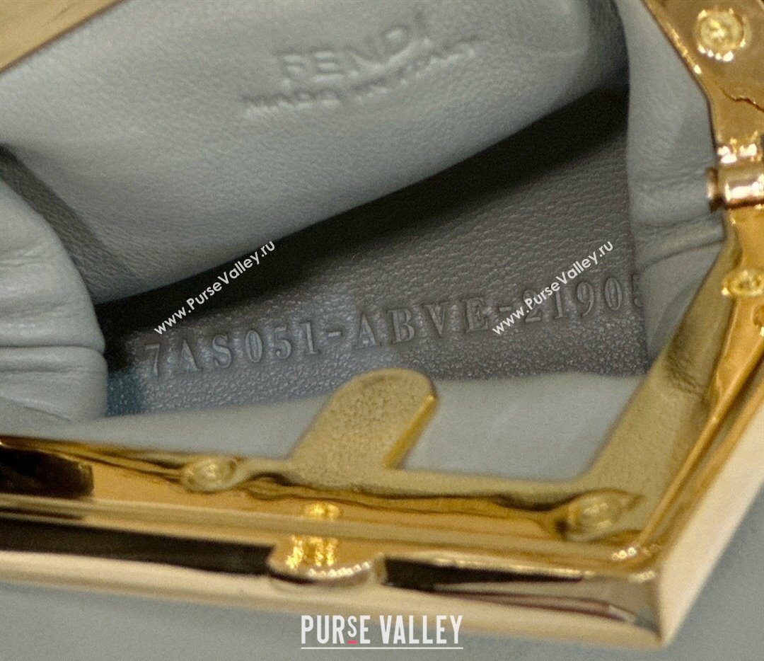 Fendi First Nano Bag Charm in Nappa Leather Dusty Green 2025 80018S (CL-250522039)