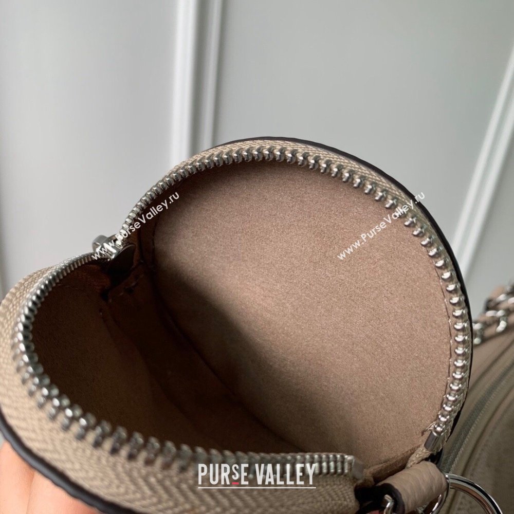 Louis Vuitton Baia MM Hobo Bag in Perforated Mahina Calfskin M22822 Beige 2025 (KI-250121006)