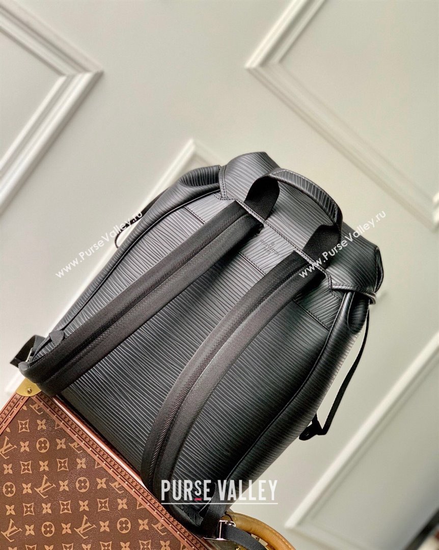 Louis Vuitton Montsouris Backpack Bag in Epi Leather M23099 Black 2023 (KI-231020099)