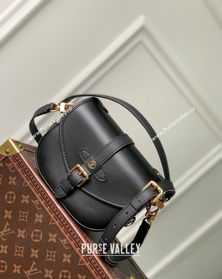 Louis Vuitton Saumur BB Top Handle bag in Epi Leather M23469 Black 2023 (KI-231020100)