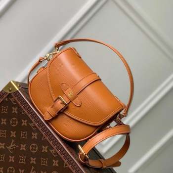 Louis Vuitton Saumur BB Top Handle bag in Epi Leather M23471 Safran Brown 2023 (KI-231020101)