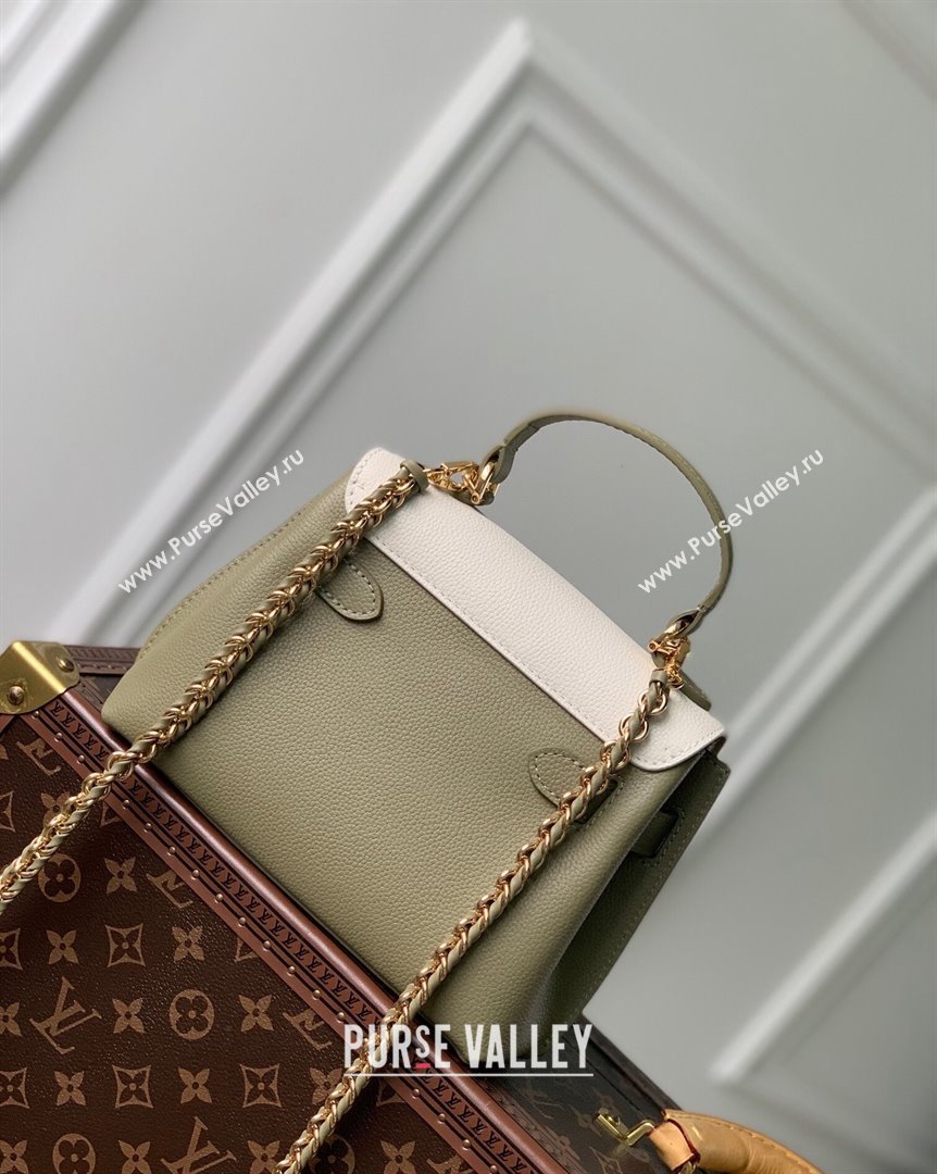 Louis Vuitton LockMe Ever Mini bag in Grained Leather M23075 Green White 2023 (KI-231020104)