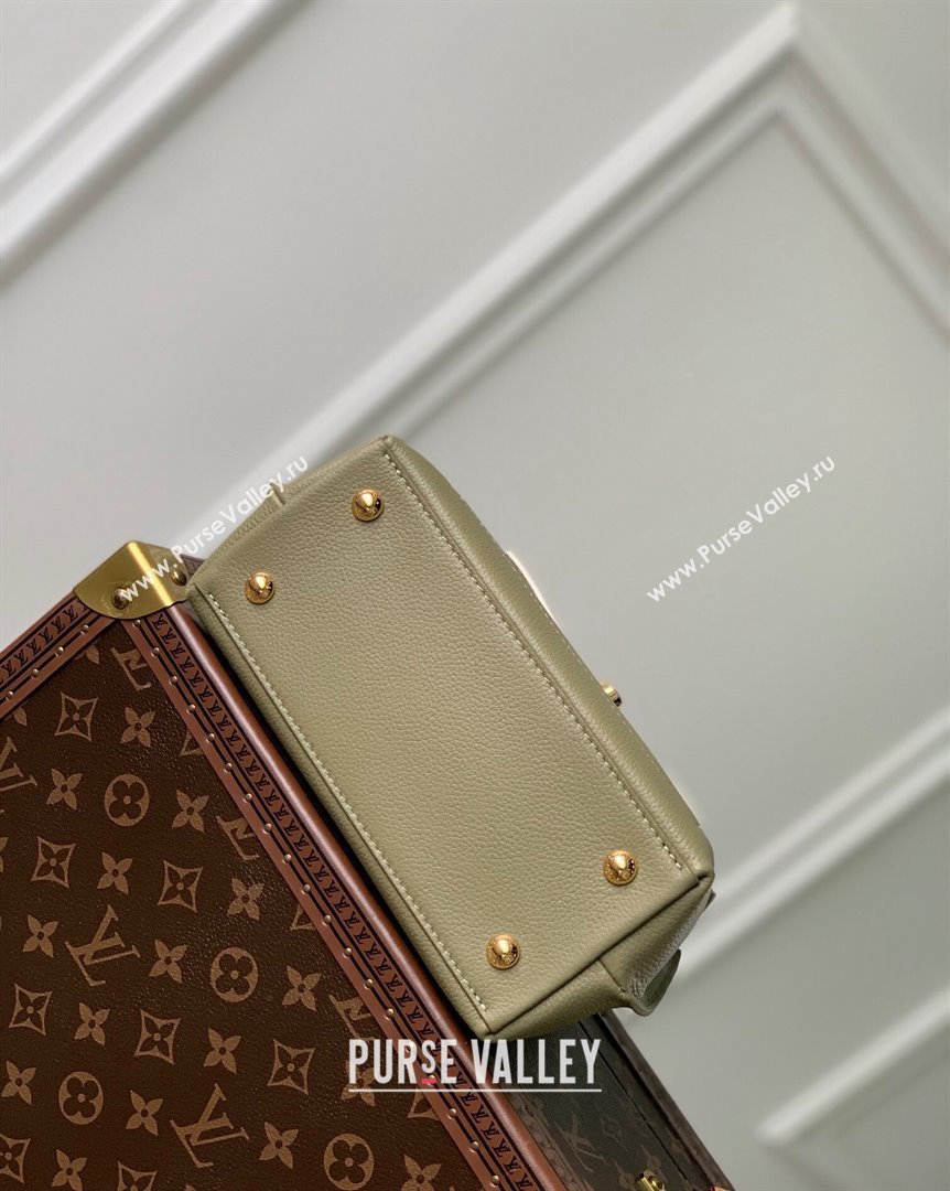 Louis Vuitton LockMe Ever Mini bag in Grained Leather M23075 Green White 2023 (KI-231020104)