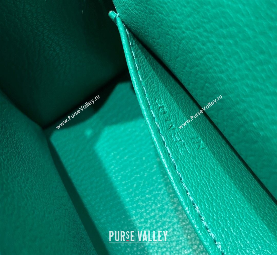 Hermes Mini Kelly II Bag 19cm in Epsom Leather Emperor Green 2023 1021 (FL-231021016)