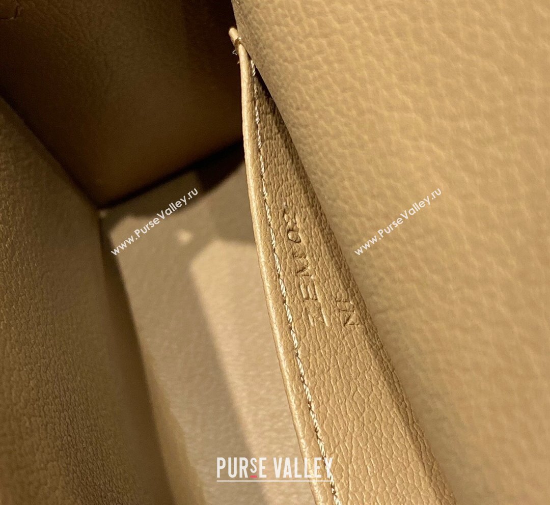 Hermes Mini Kelly II Bag 19cm in Epsom Leather Milky Tea Beige 2023 1021 (FL-231021017)