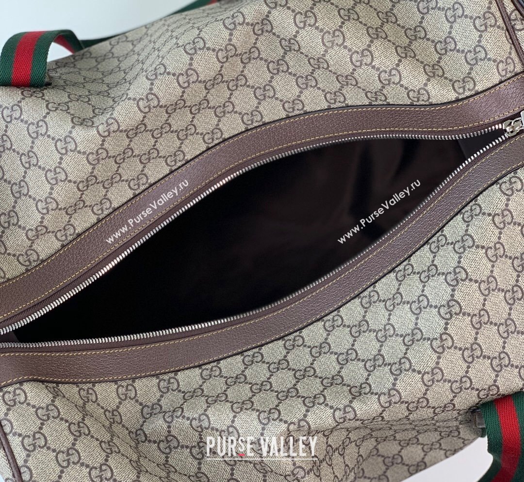 Gucci GG Canvas Large Duffle Bag with Web 758664 2023 (DLH-231021041)