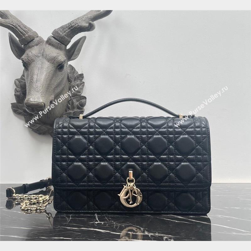 Dior Miss Dior Top handle Bag in Cannage Lambskin Black 2023 1148 (BF-231021047)