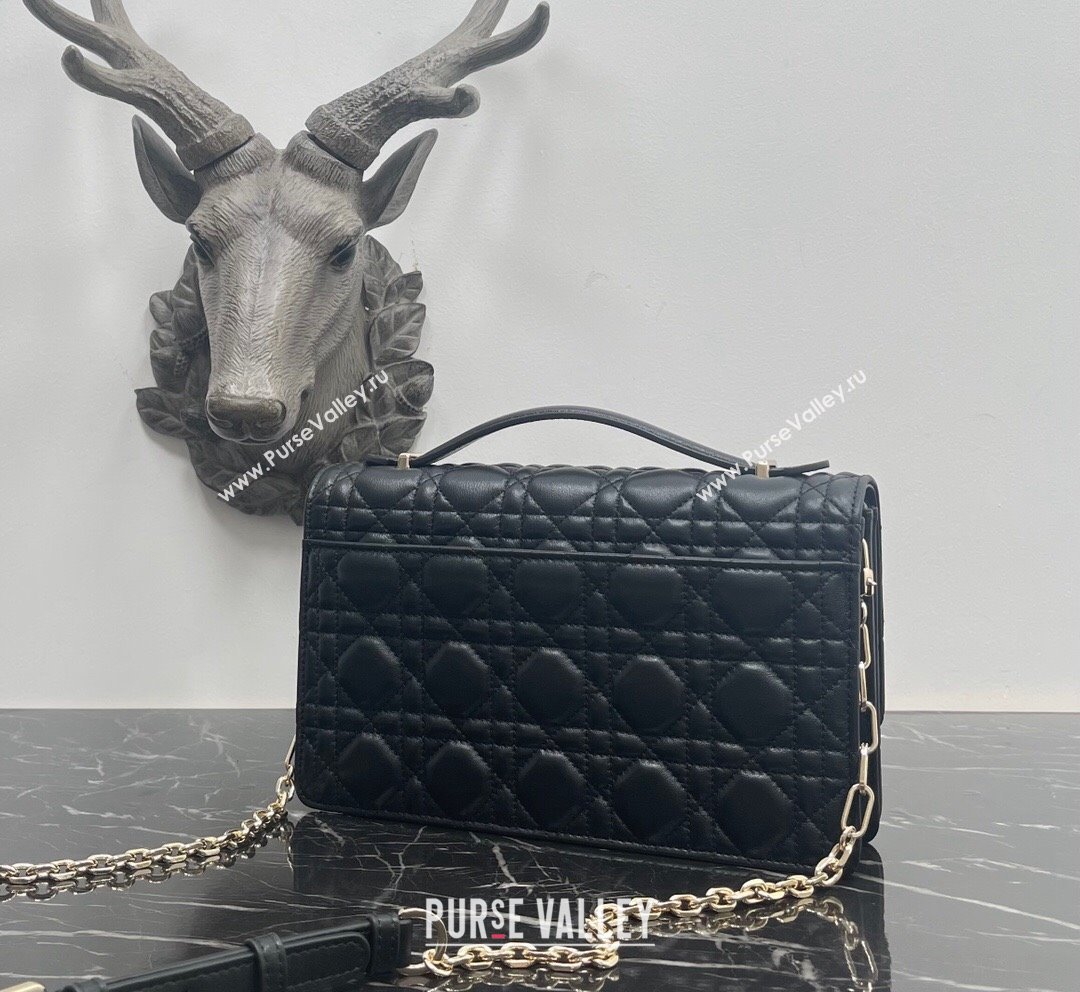 Dior Miss Dior Top handle Bag in Cannage Lambskin Black 2023 1148 (BF-231021047)