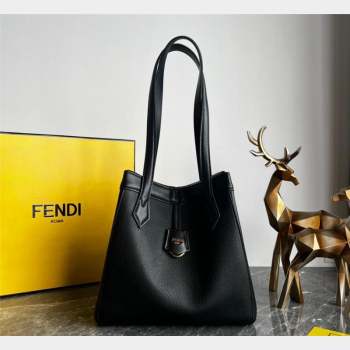 Fendi Origami Medium Bag in Black Leather that can be transformed 2023 (AF-231021075)