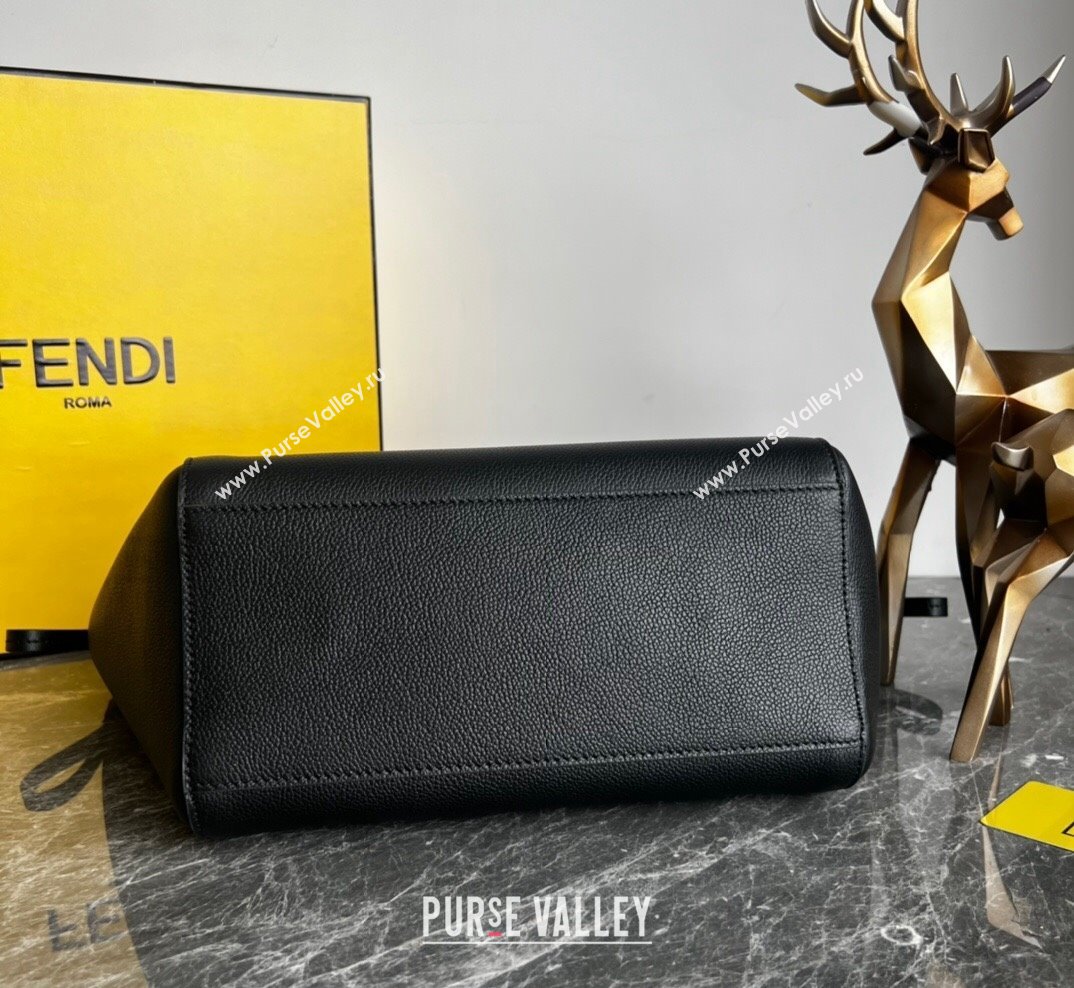 Fendi Origami Medium Bag in Black Leather that can be transformed 2023 (AF-231021075)