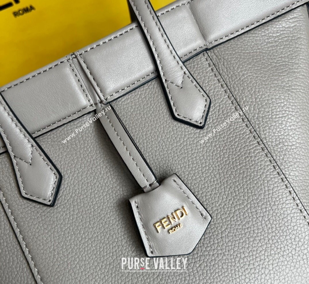 Fendi Origami Mini Bag in Grey Leather that can be transformed 2023 (AF-231021076)