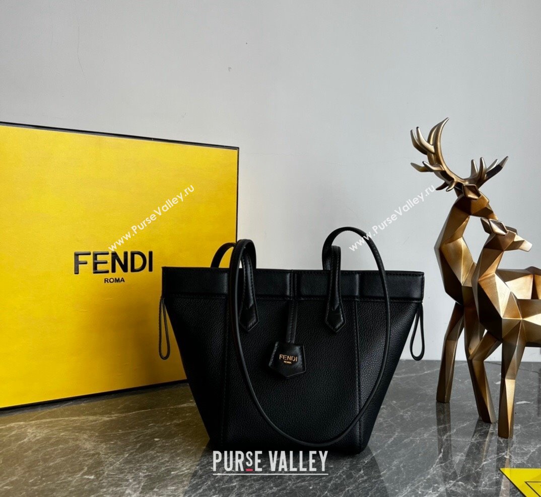 Fendi Origami Mini Bag in Black Leather that can be transformed 2023 (AF-231021077)