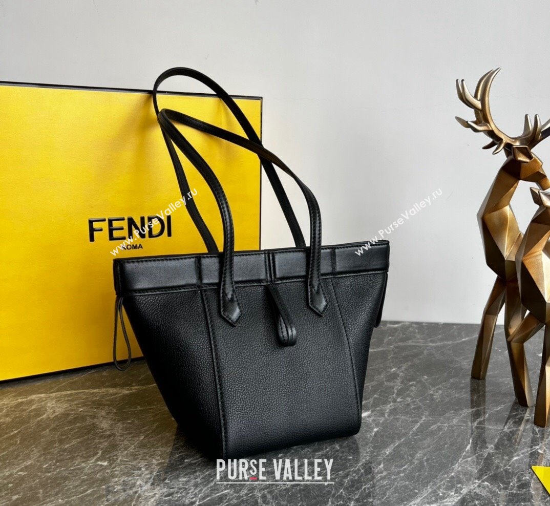 Fendi Origami Mini Bag in Black Leather that can be transformed 2023 (AF-231021077)