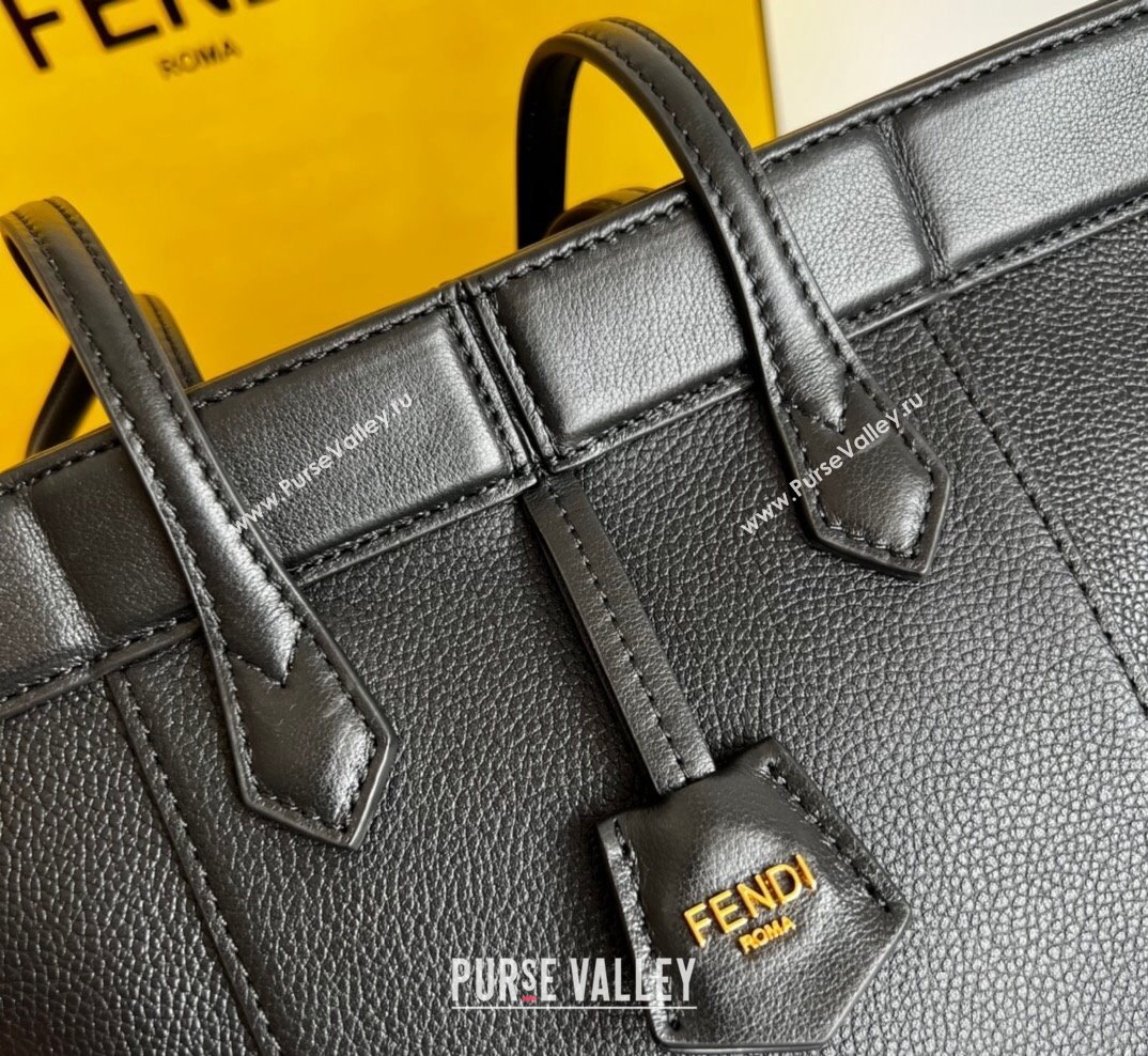 Fendi Origami Mini Bag in Black Leather that can be transformed 2023 (AF-231021077)