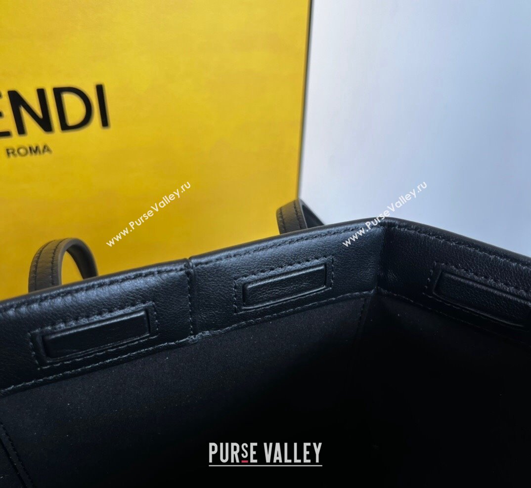 Fendi Origami Mini Bag in Black Leather that can be transformed 2023 (AF-231021077)