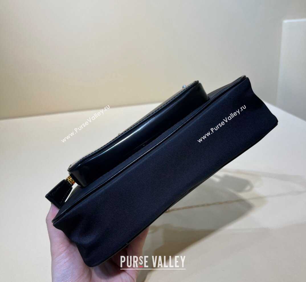 Prada Re-Nylon and brushed leather mini-bag Black 2023 1BC198 (YZ-231023007)