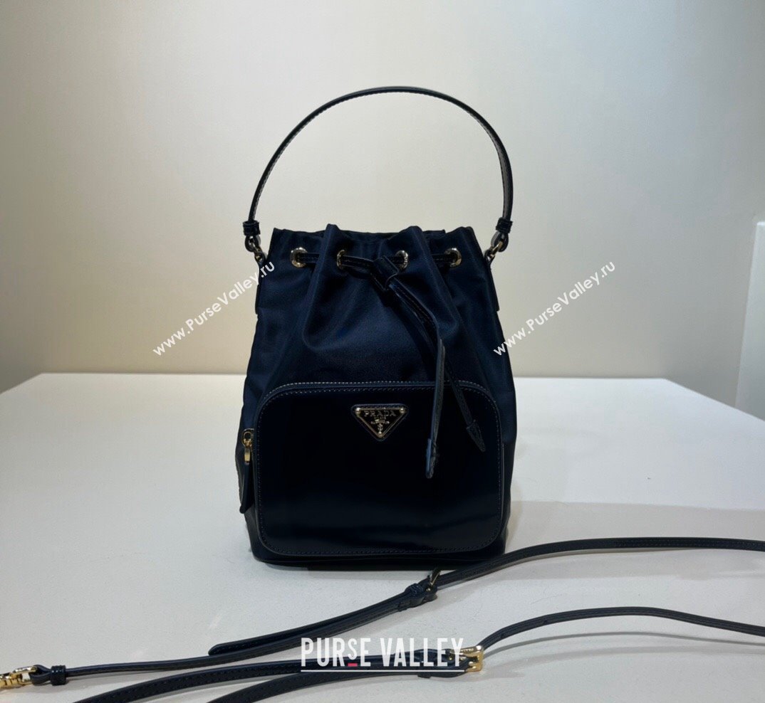 Prada Duet and brushed leather Bucket Bag 2023 1BH038 (YZ-231023016)