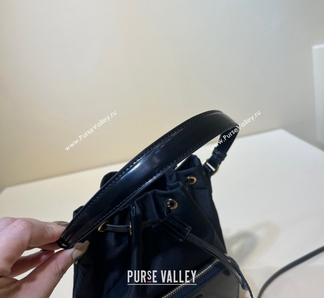 Prada Duet and brushed leather Bucket Bag 2023 1BH038 (YZ-231023016)