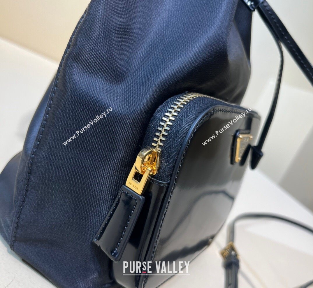 Prada Duet and brushed leather Bucket Bag 2023 1BH038 (YZ-231023016)