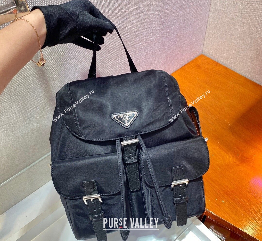 Prada Small Nylon Backpack 1BZ677 Black 2023 (YZ-231023017)