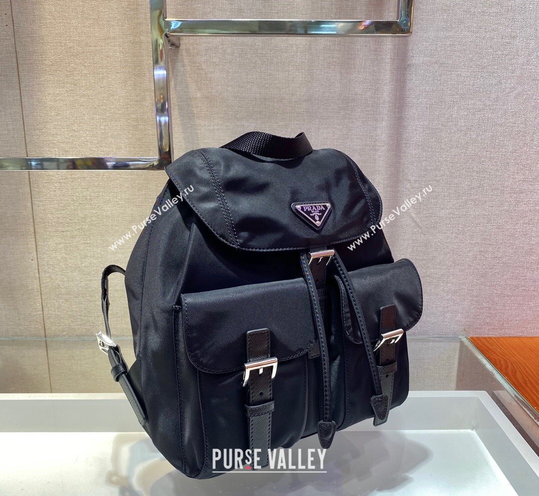 Prada Small Nylon Backpack 1BZ677 Black 2023 (YZ-231023017)