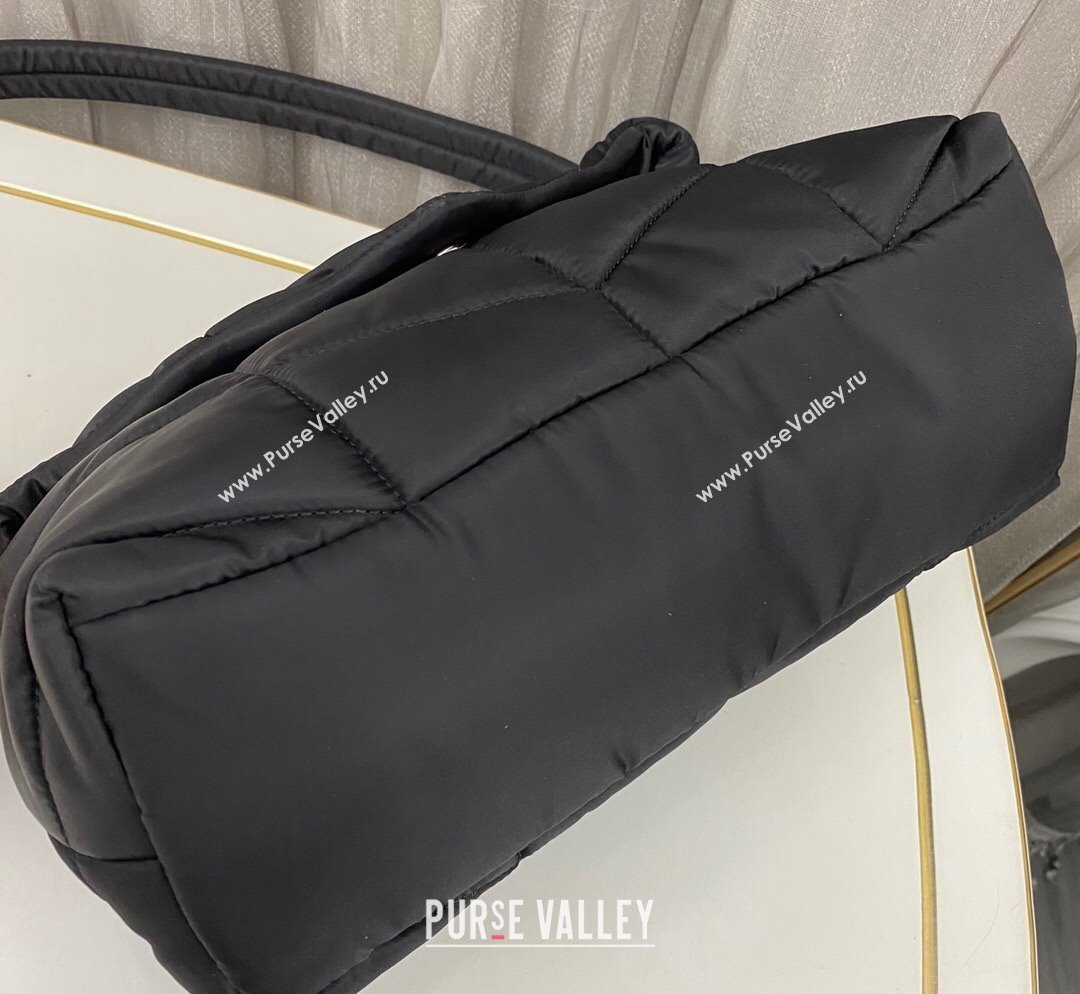 Saint Laurent Puffer Messenger Bag in Nylon Black 733630 2023 (nana-231023057)