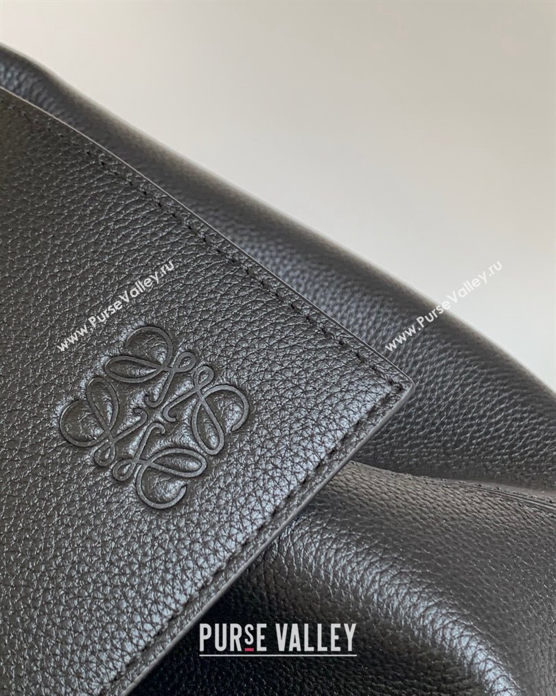 Loewe Puzzle Backpack Bag in Grained Calfskin Black 2023 10288 (Ys-231023061)