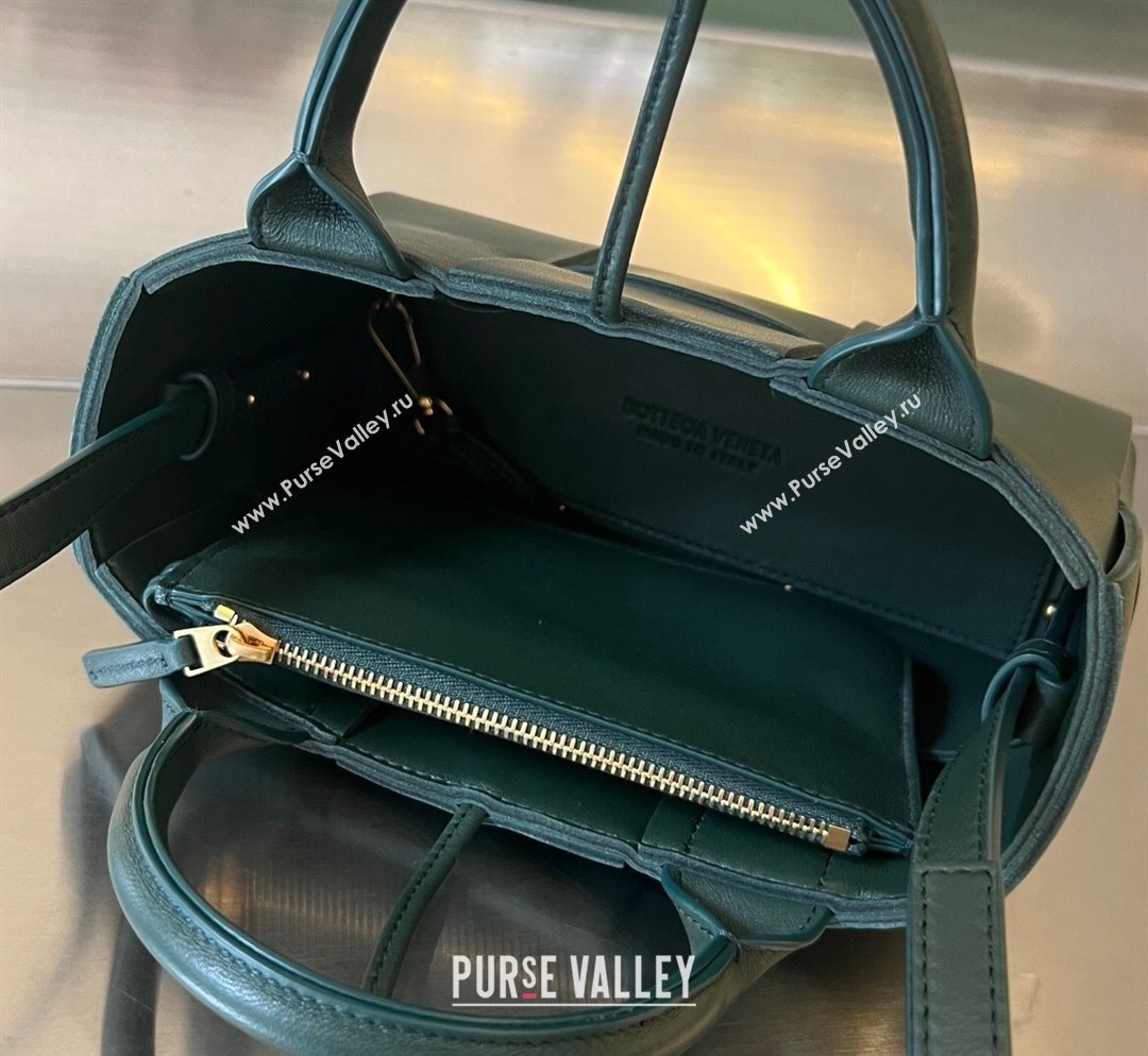 Bottega Veneta Candy Arco Tote Bag in Intreccio Lambskin Raintree Green 2023 729029 (MS-231023093)