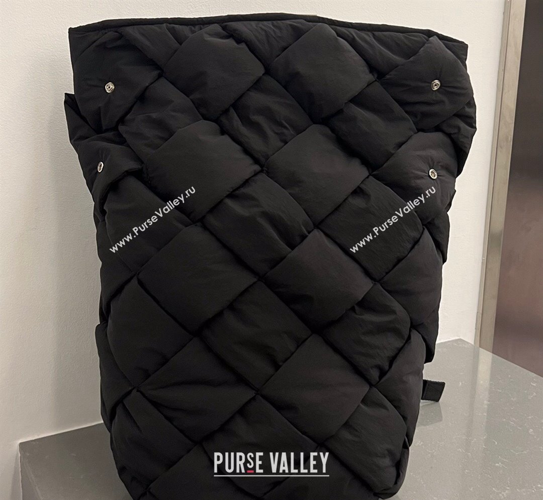 Bottega Veneta Backpack bag in Intreccio Nylon Black 2023 690891 (WT-231023102)