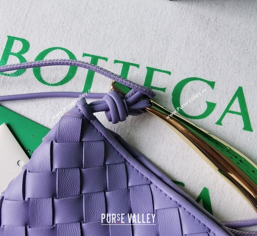 Bottega Veneta Mini Sardine Bag in Intrecciato Leather Lilac Purple 2023 744267 (WT-231023103)