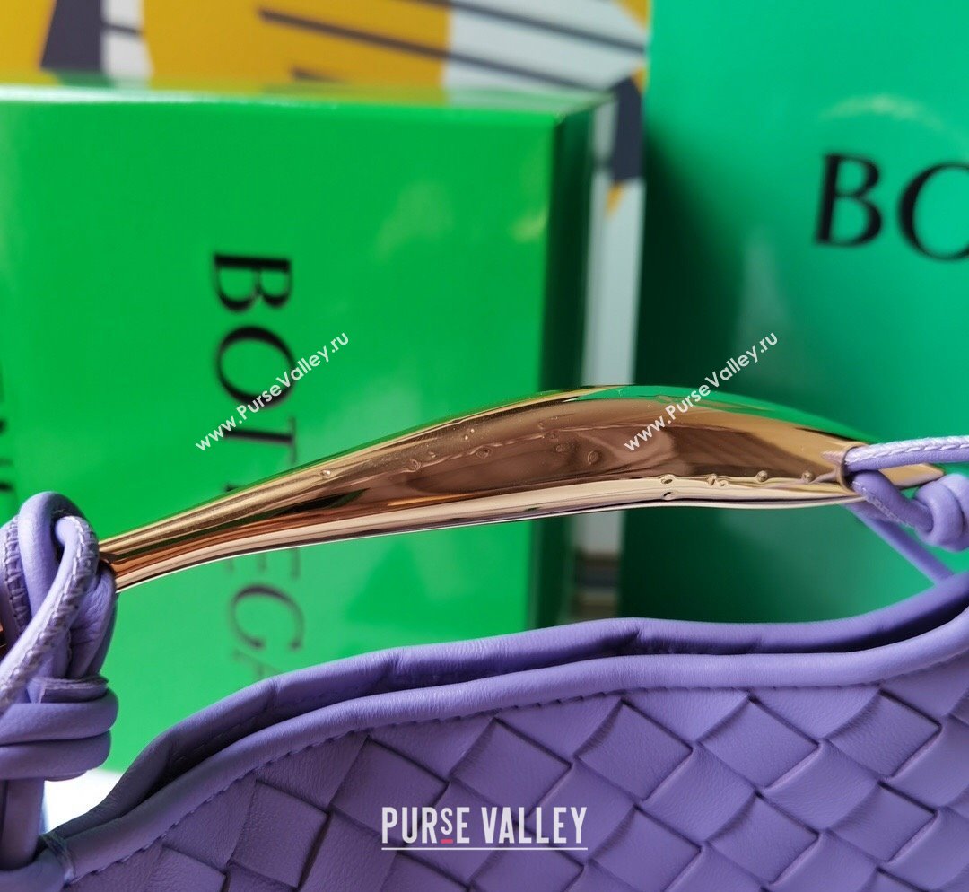 Bottega Veneta Mini Sardine Bag in Intrecciato Leather Lilac Purple 2023 744267 (WT-231023103)