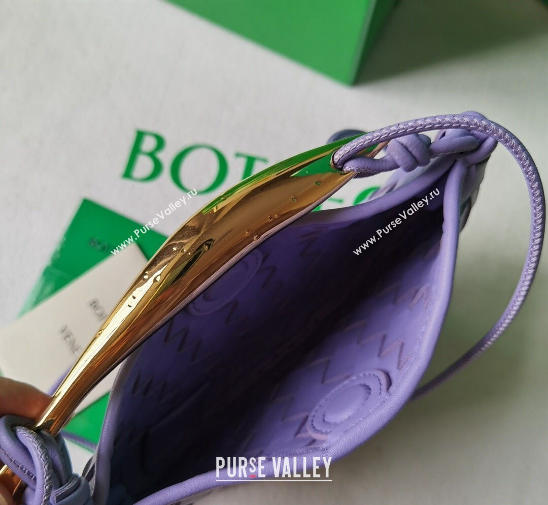 Bottega Veneta Mini Sardine Bag in Intrecciato Leather Lilac Purple 2023 744267 (WT-231023103)